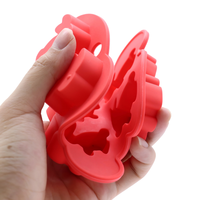Moule en silicone de qualité alimentaire en forme de lapin, 6 cavités, antiadhésif, flexible, pour chocolat, bonbons, glaçons et décoration de gâteaux