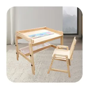 מורדן עיצוב חדש באיכות גבוהה כיסא שולחן לילדים סט ריהוט תינוק מעץ לילדים