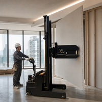 Chariot élévateur électrique pour la manutention de plaques de plâtre et de dalles de sol, capacité lourde de 1,5 tonne, pour la construction et l'entrepôt