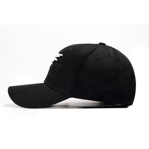 Nouvelle Casquette de Baseball Unisexe Ajustable à 6 Panneaux en PVC, Série Black Eagle, Visière Courbe, Broderie, Boucle Métallique, Pour Toutes Saisons - Product Image 3