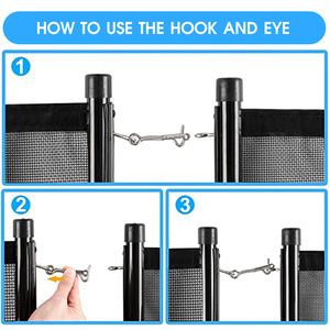 2025 xách tay màu đen hàng rào có thể tháo rời nhôm gấp hồ bơi an toàn bảo vệ hàng rào lưới hồ bơi Kid hàng rào cho inground hồ bơi - Product Image 6