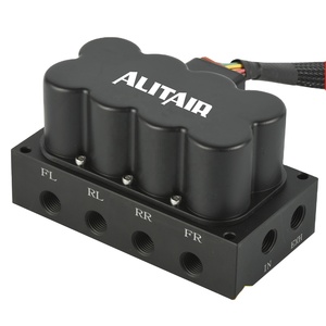 Kit de suspension pneumatique universel DC12V 200PSI, système de commande, électrovanne, collecteur, unité avec kit de commande à 9 boutons - Product Image 1