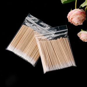 Hisopos de Algodón Desechables con Punta de Bambú para Limpieza de Pestañas, Cejas, PMU y Microblading - Product Image 5