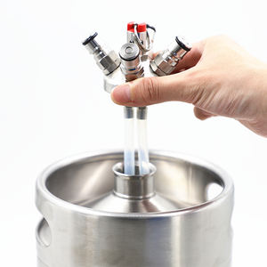 <span class=keywords><strong>Prensa</strong></span> de viaje de acero inoxidable 304, dispensador de café y té con flujo ajustable, 2L, nostálgico, mini grifo para cerveza - Product Image 2