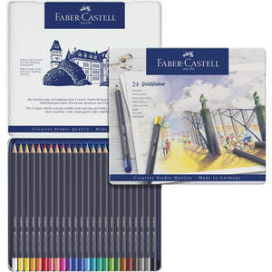 FABER CASTELL - GOLDFABER ÉTUI DE 24 CRAYONS DE COULEUR - Product Image 1
