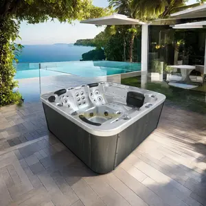 BELLAGIO 2.5m Portable Outdoor Massage Bathtub Hot Pool Spa for Relaxing Bath and Spa Experience