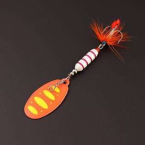 Paillettes 6.5g 7cm 7.5g 9cm 5 pièces ensemble Spinner cuillère leurre plumes forte réflexion pêche leurres de pêche Spinner appât leurres - Product Image 6