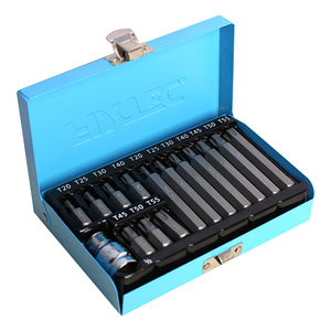 FIXTEC Juego de 15 puntas Torx T20 T25 T30 T40 T45 T50 T55 de 1/2 pulgada para extracción de tuercas, FHS051015TM - Product Image 3