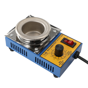 Pot à souder 150W avec contrôle de température pour la soudure de circuits imprimés, avec cadran réglable et interrupteur d'alimentation - Product Image 1