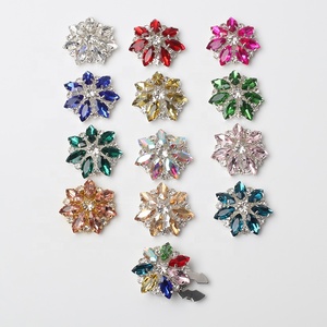Clip di lusso sopra gli accessori con bottoni esistenti scintillanti <span class=keywords><strong>gemelli</strong></span> di strass <span class=keywords><strong>camicia</strong></span> senza bottone - Product Image 3