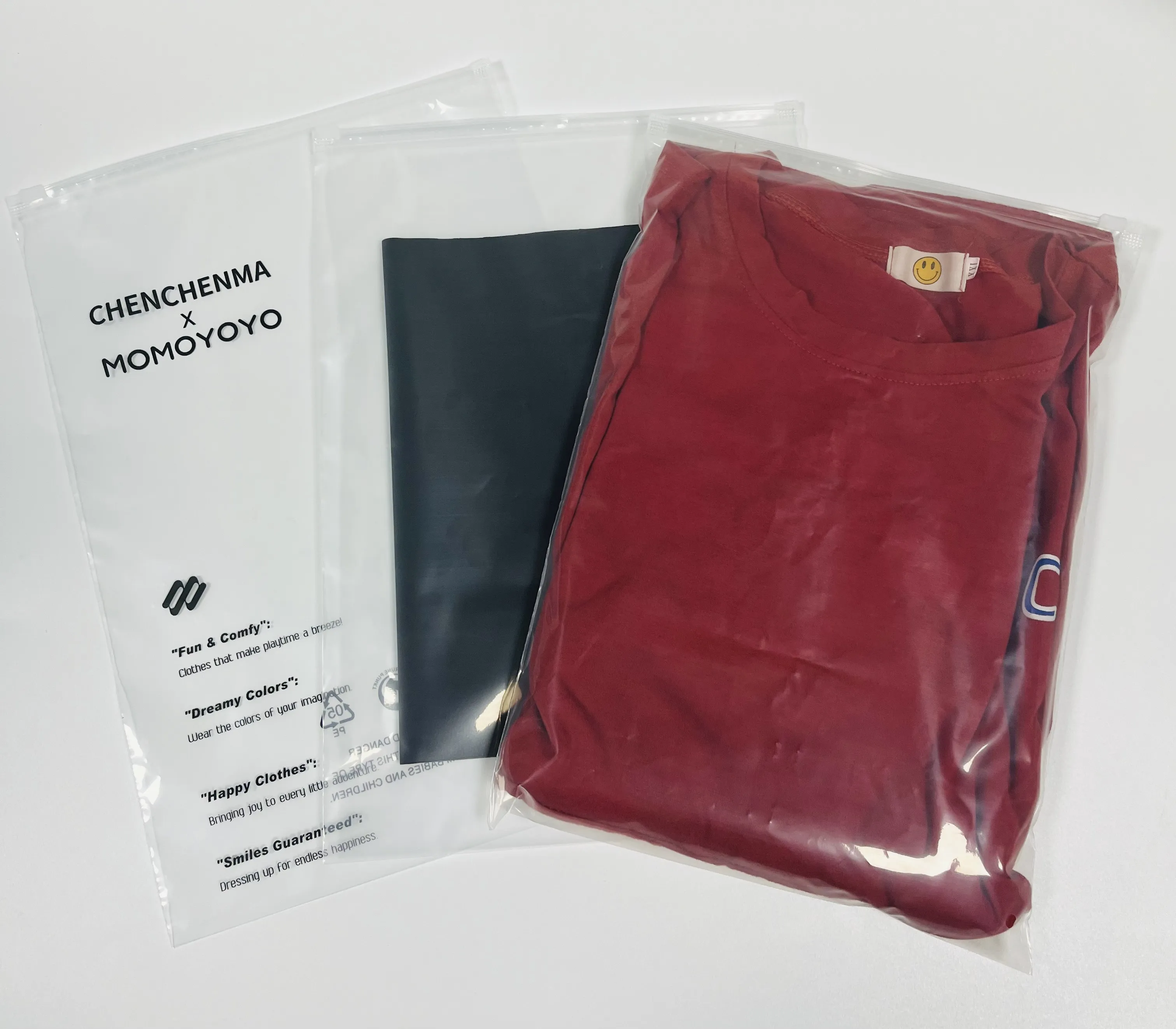 Sacchetti di plastica zip sacchetti di plastica trasparente cerniera sacchetto di plastica nuovi materiali personalizzabili logo e dimensioni