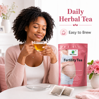 Tisane bien-être quotidienne pour femmes, mélange botanique, thé de fertilité, fabricant OEM ODM, marque privée, vente en gros en vrac