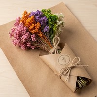 Fleurs de riz naturelles préservées, bouquet de fleurs séchées, fleurs éternelles réelles, matériaux pour artisanat en résine DIY, bouquet de mariage, décoration intérieure