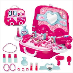 <span class=keywords><strong>Jeux</strong></span> de rôle Coiffeuse Valise Accessoires de <span class=keywords><strong>maquillage</strong></span> Set de beauté Jouets de <span class=keywords><strong>maquillage</strong></span> pour enfants - Product Image 1
