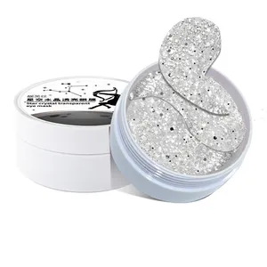 Fashionable style Star Twinkle Glitter Eye Mask Remove dark circle collagen eye cooling patch hydrogel herbal under eye patches