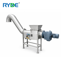 Presse à vis industrielle perforée en acier inoxydable SS304 pour boues, moteur, productivité 1,2 m/h, usine SEW/NORD