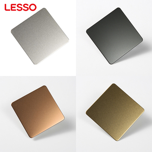 โรงงาน <span class=keywords><strong>LESSO</strong></span> ผลิตแผ่นสแตนเลสขัดทรายตามสั่ง ขนาด 4x8 ฟุต สำหรับงานตกแต่งอาคารเชิงพาณิชย์และวิศวกรรม แผ่นบีดบลาสต์ - Product Image 1