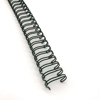 Anneau de reliure en spirale double nylon enduit d'acier métal o bobine de flexion épines reliure double boucle fil pour livre
