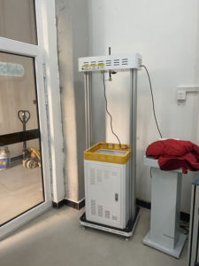 เครื่องทดสอบแรงกระแทกของหมวกกันน็อครถจักรยานยนต์ระบบทดสอบแรงกระแทกที่สอดคล้องกับ EN397 ECE 22.06 dot FMVSS 218 - Product Image 2