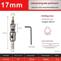 Scie cloche en alliage d'acier inoxydable coupe-foret en métal multifonction pour la fabrication de trous de tôle de fer et les outils d'alésage