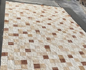 بلاط حجر الترافرتين المختلط الأحمر والبيج والأبيض، حجارة متدحرجة لتبليط الأرضيات الخارجية في الفناء والحديقة والمناظر الطبيعية - Product Image 3