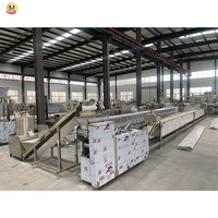 Machine semi-automatique de fabrication de nouilles instantanées frites, 11000 pièces/8 heures, ligne de production de nouilles instantanées en acier inoxydable