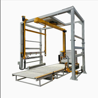 Neue Automatische Paletten-Umreifungsmaschine Paletten-Papierfüll- und Versiegelungsfolie Schrumpffolien-Verpackungsmaschine Vertikale Umwickelmaschine PLC