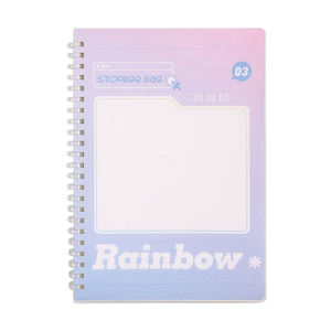 Cahier de notes A5 personnalisé pour étudiants à la mode Cahier à spirale à couverture rigide et souple Journal de papeterie pour l'écriture laitière - Product Image 3