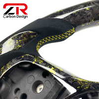 Volant personnalisé en cuir véritable et fibre de carbone forgée, style sport, pour Mitsubishi Lancer Evolution