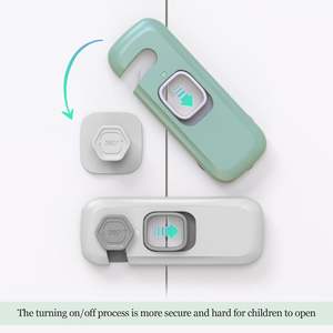 5 Pack Self-Adhesive Fridge Locks Plastic Refrigerator Latch for Kids and Toddlers Child and <strong>Baby</strong> Proof Freezer <strong>Door</strong> Lock - Product Image 4