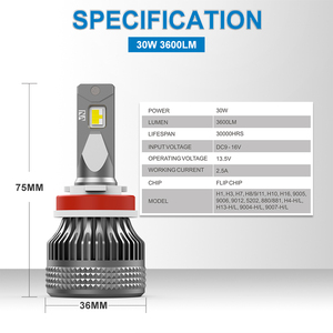 NAO Car <span class=keywords><strong>Led</strong></span> faro H4 H11 30W/lampadina All In One NA Turbos <span class=keywords><strong>Led</strong></span> Light H7 lampadina a <span class=keywords><strong>Led</strong></span> - Product Image 3