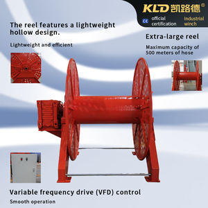 電動ホースリール可変周波数ドライブ付きKシリーズギアモーター軽量スケルトンドラム500m容量OEM ODM - Product Image 3