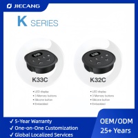 Afficheur LED JIECANG Série K avec 3 boutons en silicone à mémoire intégrée pour commande manuelle de bureau, idéal pour bureau debout réglable