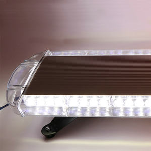 Biaochi 64 LED 34 \ "85CM Super Lumineux Ambulance Barre Lumineuse <span class=keywords><strong>Rouge</strong></span> Bleu Ambre Clignotant Alarme Avertissement Signal de Trafic pour Chargeur - Product Image 3