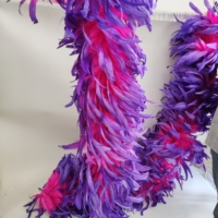 Boas de plumes de coq Carnival 2M, teintes, épaisses, pour costumes de danse, fêtes, festivals, spectacles et performances scéniques