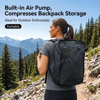 Pompe à vide intégrée 7,25 PSI, mini pompe à air électrique 81g, débit de 6L/min pour sacs de compression de voyage, sacs à dos sous vide, IPX5, plastique