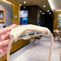 Étui de téléphone portable en silicone liquide de luxe flambant neuf, antichoc, anti-chute, avec cordon, compatible avec 17 Pro Max