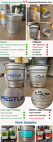 Vasos de Metal de Aluminio Color Plata con Logotipo de Marca Personalizado, 100% Reciclados, Estándar GRS, para Bebidas