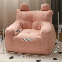 Fauteuil d'intérieur Teddy Bear Hug Bean Bag pour enfants Convient aux tout-petits de 2 à 4 ans