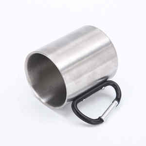 Mug isotherme en acier inoxydable à double paroi avec mousqueton, design moderne, anti-fuite, grande capacité, portable – Idéal pour les cadeaux d'affaires - Product Image 4