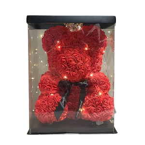 Oso de Jabón con Rosas en Forma de Corazón, Caja de Regalo Creativa para el Día de San Valentín, Ideal para Uso Personal y Regalos - Product Image 1
