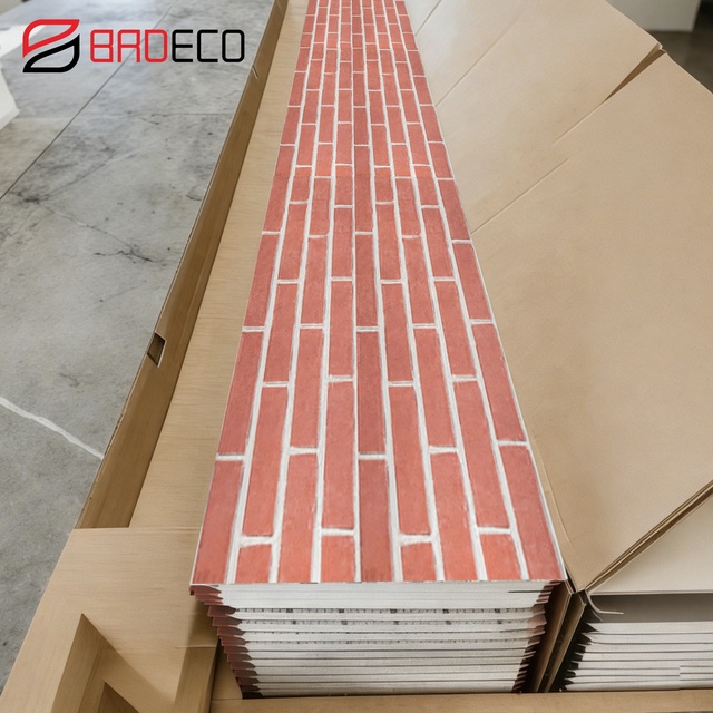 Aluminum-zinc Coated Steel Sheet PU Core Insulated Wall Exterior Metal Decorative Panels