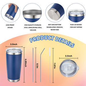 OEM/ODM Chine Warehoe Meilleures ventes Gobelet isotherme en acier inoxydable 20oz pour vin et cocktails, style vintage, avec couvercles - Product Image 4