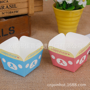 Joinhot Square Muffin Cups 50 Pcs Per Pack Wood Pulp <b>Baking</b> Paper Cupcake Cups For Bakery Packaging - Product Image 4
