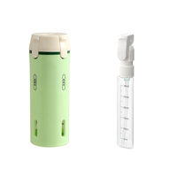 Ensemble de flacons de voyage portables 4-en-1 approuvé par la TSA, organiseur de toilette rechargeable avec échelle visuelle pour les voyages d'affaires