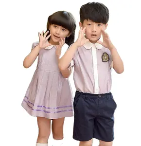 Le uniformi scolastiche personalizzate per ragazzi e ragazze all'ingrosso si adattano all'uniforme scolastica dell'asilo estivo