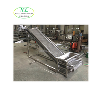 Aanpassing van roestvrijstalen 304 rubberen band-/plaatbandtransportdroogmachine motor fruit- en groenteverwerking breker commercieel