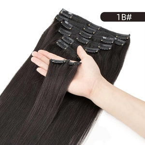 <span class=keywords><strong>Extension</strong></span> per <span class=keywords><strong>Capelli</strong></span> a Clip Invisibili di Alta Qualità, <span class=keywords><strong>Capelli</strong></span> Vergini Indiani Grezzi, Colore Marrone Scuro, Fornitore di <span class=keywords><strong>Capelli</strong></span> Vergini - Product Image 1
