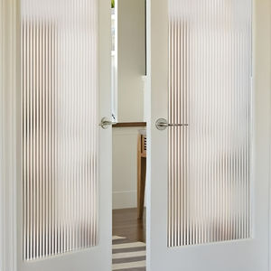 Pellicola Privacy Moderna <span class=keywords><strong>per</strong></span> Bagno, Effetto Vetro Scanalato in PET, Adesiva <span class=keywords><strong>per</strong></span> <span class=keywords><strong>Finestre</strong></span> - Product Image 6