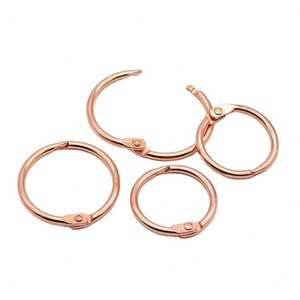 Clips de reliure en or rose EWANG, anneaux de reliure en métal durable pour rideaux - Product Image 1